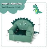 Kids Sofa Foam Filled Armchair Dinosaur Cuddly Couch W/Washable