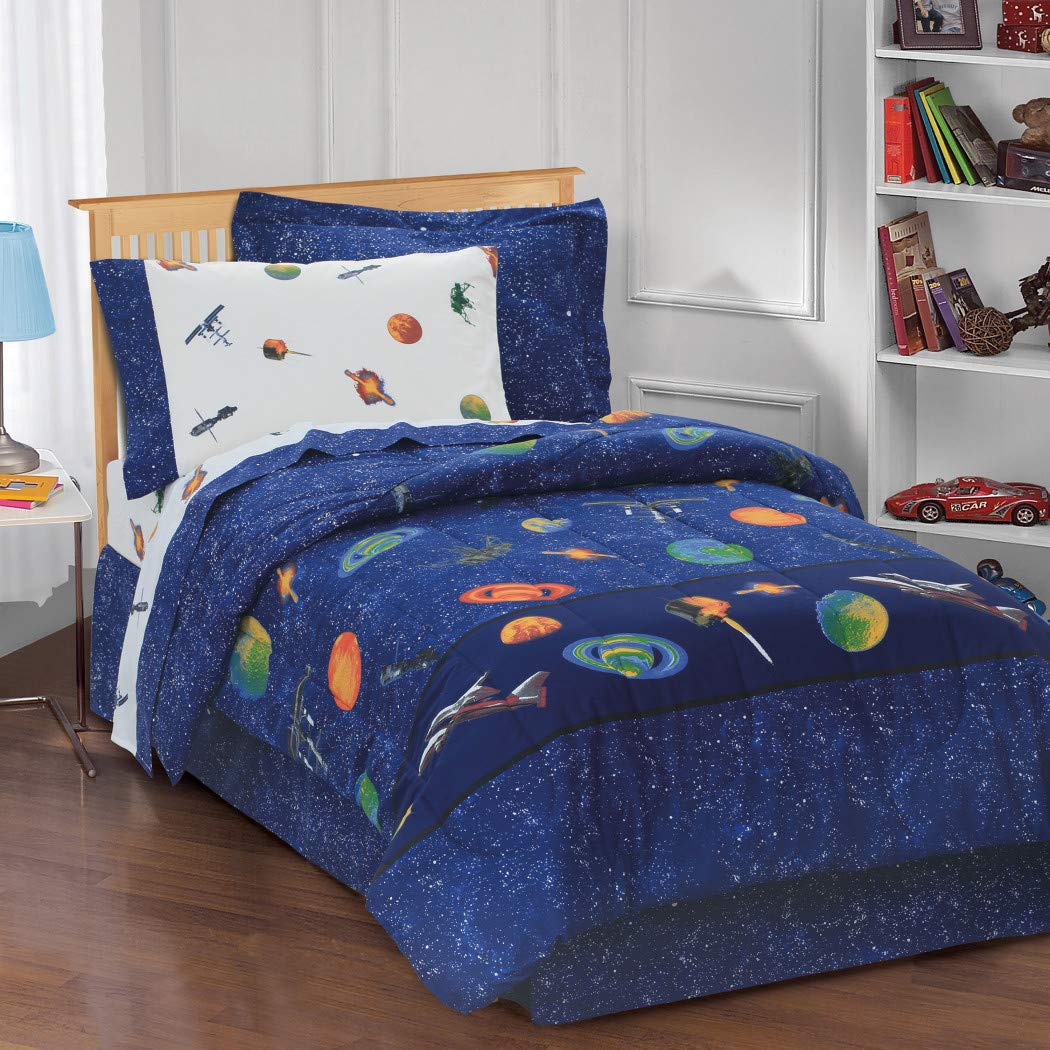 Outer Space Themed Comforter Set With Sheets