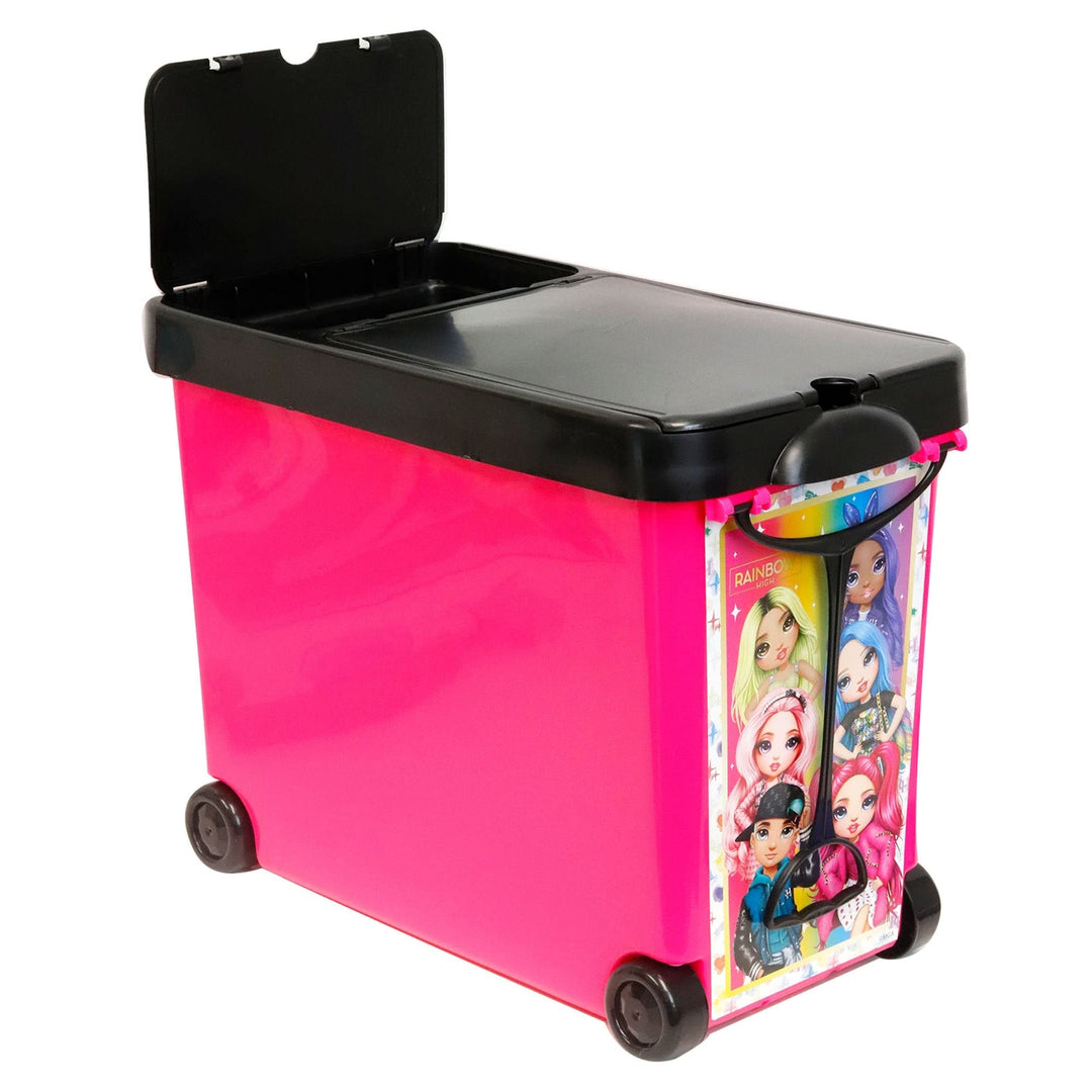 Rainbow High: Store It All Case Toys Wheeled Doll Storage Carrying Multi Color Plastic