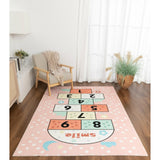 Kids Collection Pink Playful Numbers Design Rug 5'x'7' 5" X 7" Graphic