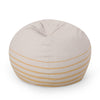 Christopher Knight Home Hudgeons 5 Foot Striped Bean Bag - Natural/Yellow Stripes