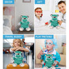 Sitting Husky Doctor Plush Toy with Cute Scrub Uniform and Cap 9