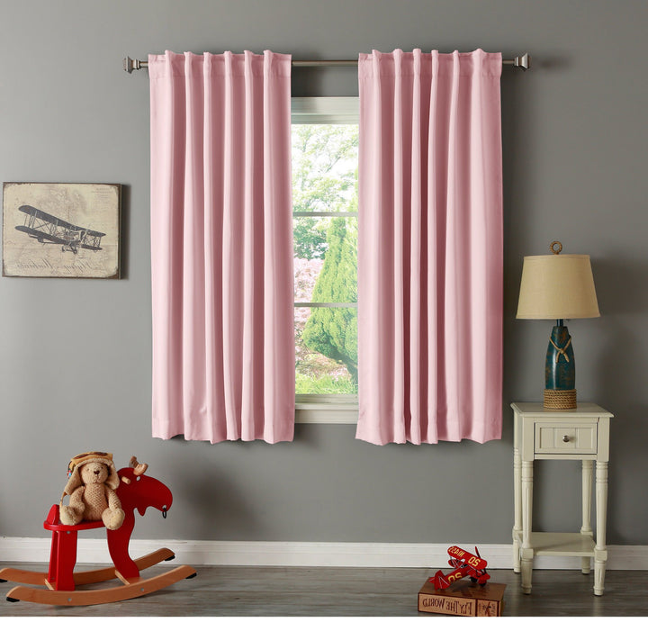 Aurora Home Insulated Thermal 63-inch Blackout Curtain Panel Pair