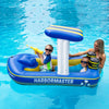 67" Blue and Yellow Master Patrol Boat with Pump Squirter Swimming