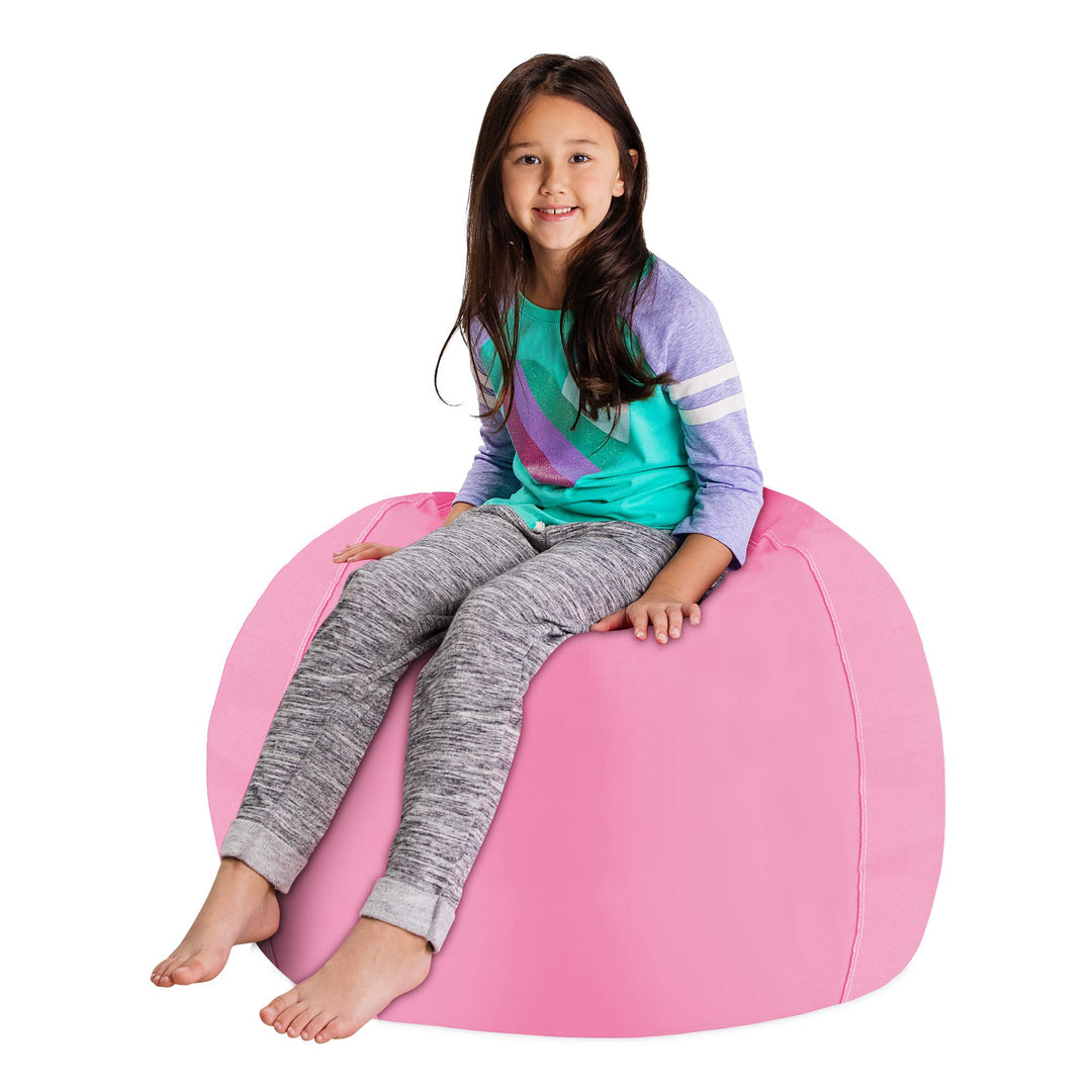 Posh Creations Stuffable Kids Stuffed Animal Storage Bean Bag Chair