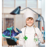 Space Sequin Whale Doctor Plush Toy with Scrub Uniform and Cap 13