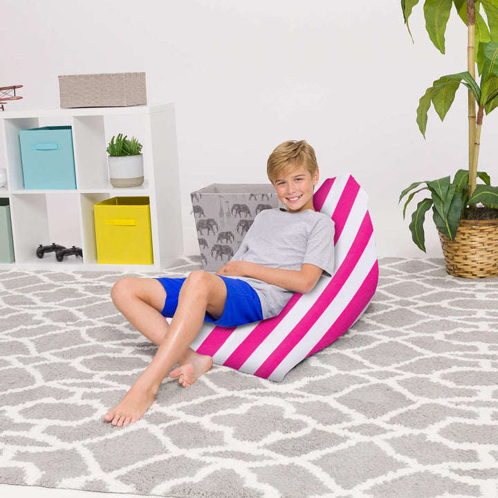 Posh Creations Bean Bag Chair for Kids and Teens -Twist Chair Medium 100L Size, 100L - Medium Twist