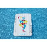 69" Inflatable White and Blue Joker Playing Card Pool Mattress