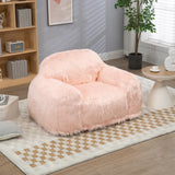 Accent Chair Sofa Bean Bag with Density Foam Padded Use Pink Solid