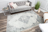 Rugs America Harper HY50H Transitional Distressed Vintage Area Rug 8'0"X10'0", Spring Snowflake