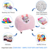 Stuffed Animal Storage Bean Bag Chair Cover only for Kids, Toy Holder