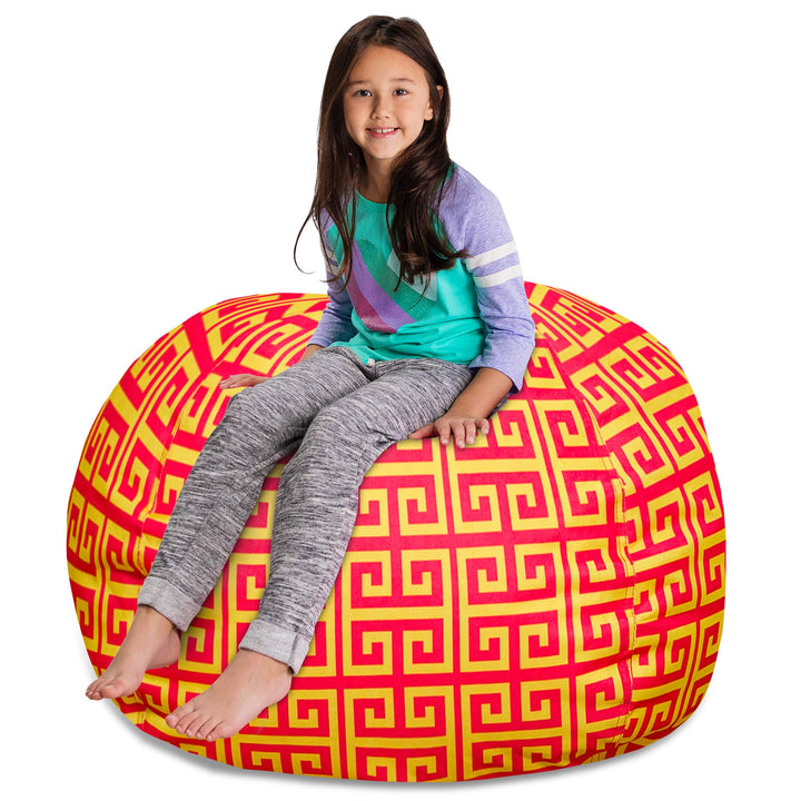 Posh Creations Stuffable Kids Stuffed Animal Storage Bean Bag Chair