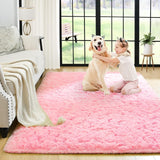 Fluffy Bedroom Rug Plush Fuzzy Rugs for Kids Room 2x3 Feet Pink 2 Ft X 3 Multi Color Novelty Casual Contains Latex Washable