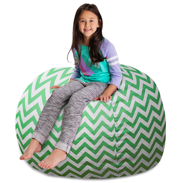 Posh Creations Stuffable Kids Stuffed Animal Storage Bean Bag Chair