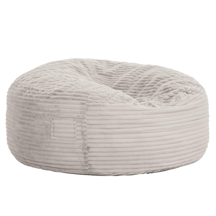 5ft Memory Foam Bean Bag Taupe Traditional Solid Childproof