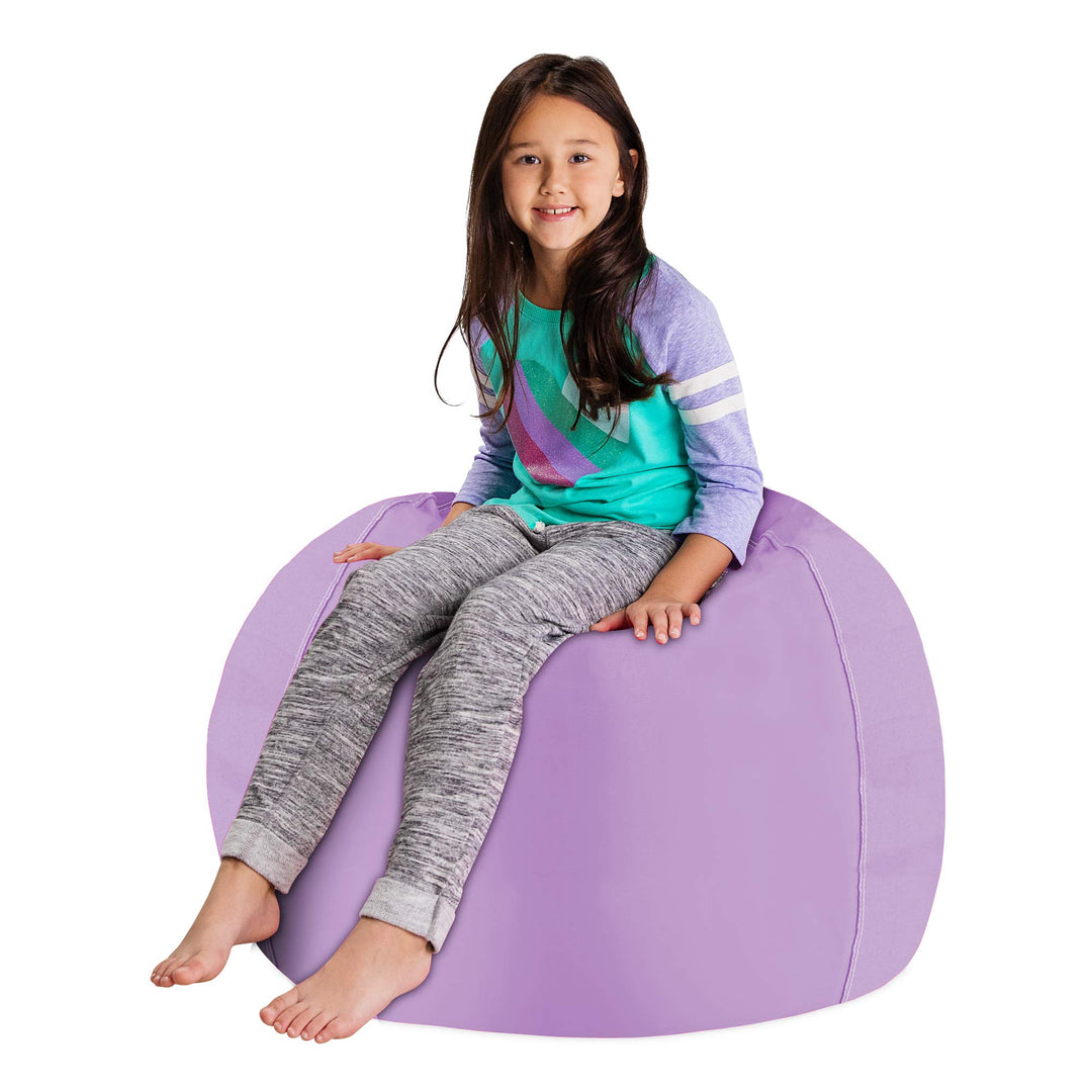 Posh Creations Stuffable Kids Stuffed Animal Storage Bean Bag Chair