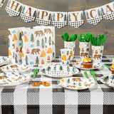 Camping 1st Birthday Party Dinnerware One Happy Camper Decorations