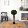 Nearly Natural 46IN Artificial Boxwood Topiary Tree or Indoor or