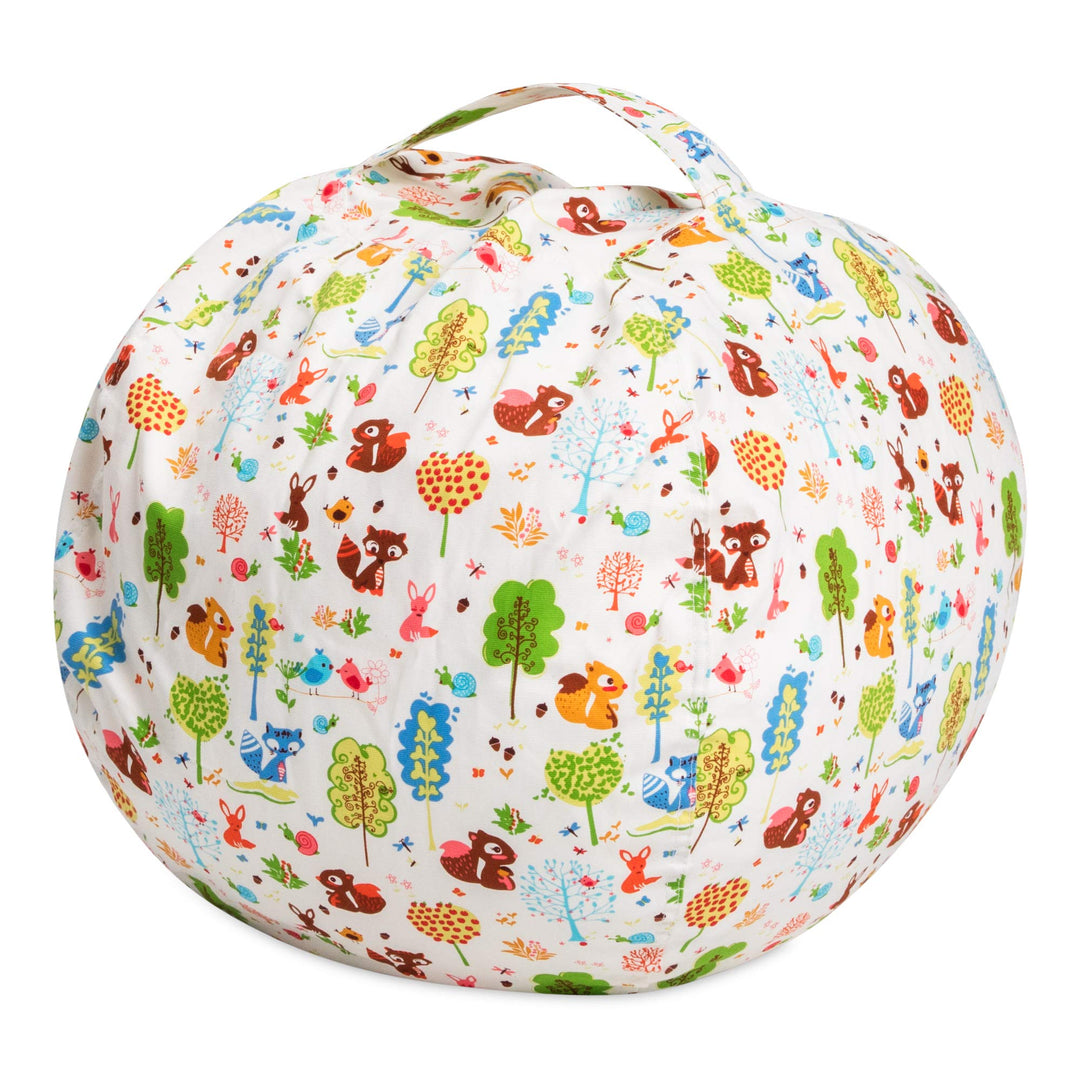 Posh Creations Stuffable Kids Stuffed Animal Storage Bean Bag Chair