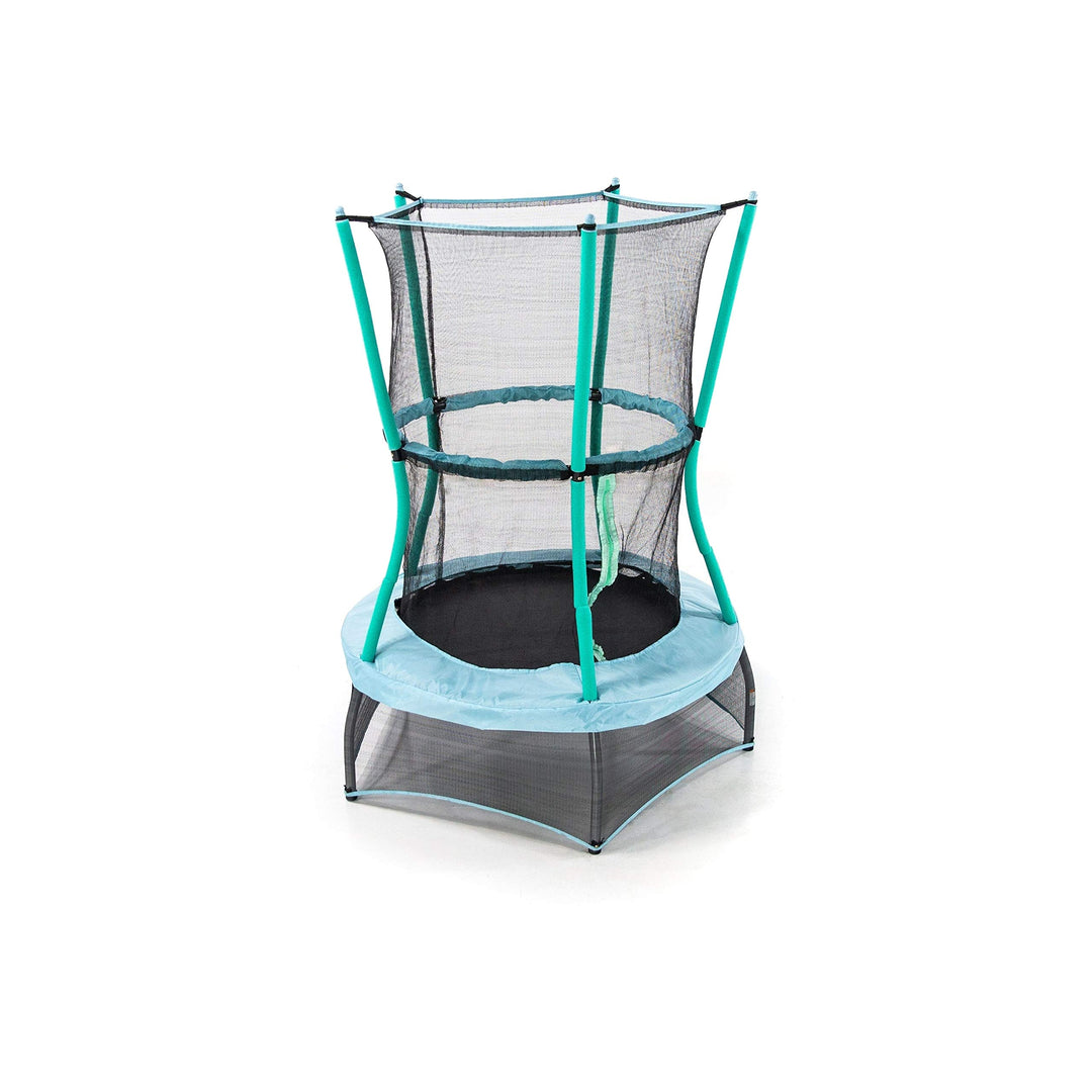 40" Round Classic Mini Bouncer with Enclosure Blue