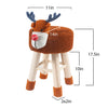 AC Pacific Woodland Deer Stool for Kids Animal Themed Wooden