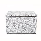 Kid's Coloring Medium Trunk with Lid and Removable Divider (Includes 4