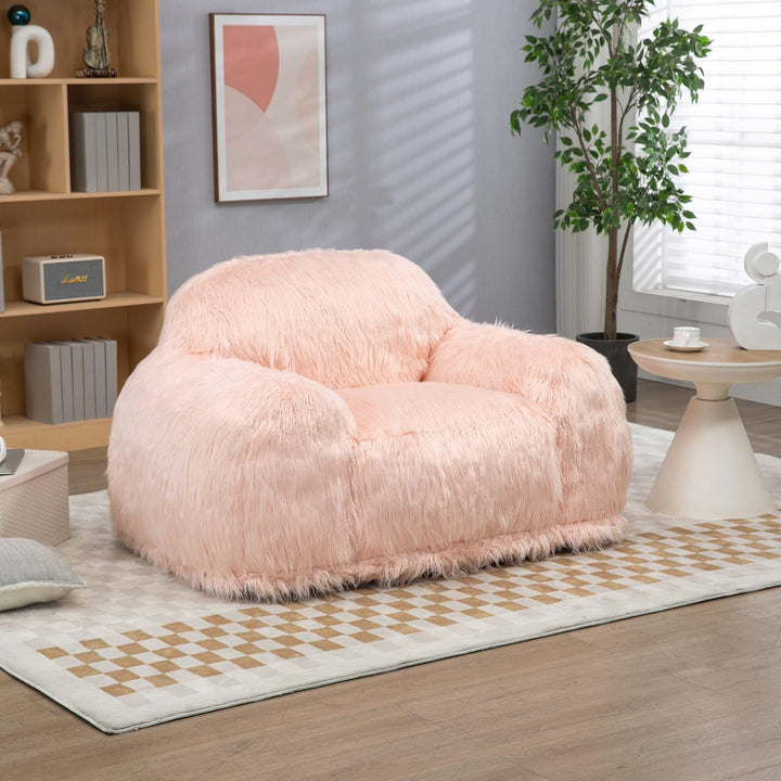 Bean Bag Chair Sofa Foam Filled arge azy Beanbag with Armrests for