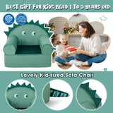 Kids Sofa Foam Filled Armchair Dinosaur Cuddly Couch W/Washable