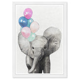 Olivia's Easel 'Baby Elephant I'kids Wall Art Framed Print Gray