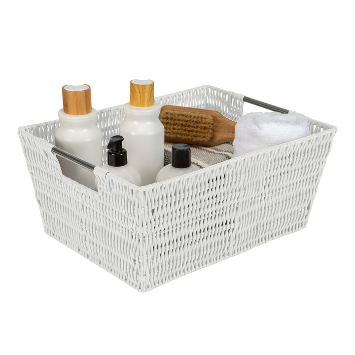 Simplify Woven Rattan Tote Baskets Multi-Size