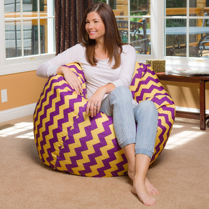 Big Comfy Bean Bag Chair: Posh Beanbag Chairs with Removable