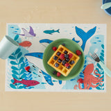 Stick-on Disposable Baby Placemats for Kids Fun Under The Sea 12 X