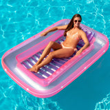 Inflatable Pink and Purple Water Sports Tub Pool Raft Lounger