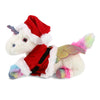 Santa Royal Flying Unicorn Stuffed Animal with Outfit 16 Inches Multi Color Red Polyester