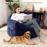 Giant Bean Bag Chair for Adults Blue Casual