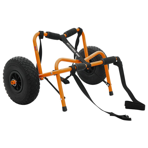 RAD Sportz Kayak Trolley Pro Premium Kayak Cart with NO-Flat Airless Tires 150 LB Capacity Orange with Free Mesh Carry Bag