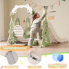 Tower-Shaped Toddler Slide and Swing Set 3 in 1 Green Kids