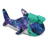 Shark Doctor Plush Toy with Cute Scrub Uniform and Cap Outfit 12 Inches Green Purple Polyester