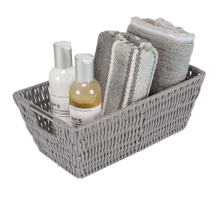 Simplify 11"x6.5"x4.5" Shelf Storage Woven Basket