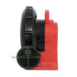 XPOWER BR-15 HP Indoor/Outdoor Inflatable Blower Fan for Holiday/Yard Decorations, Bounce Houses, Movie Screens,Black/Red