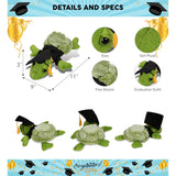 Small Sea Turtle Graduation Plush Toy with Gown and Cap 11 Inches