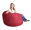 SLACKER sack 4-Feet Foam Microsuede Beanbag Chair, Large, Cinnabar Red