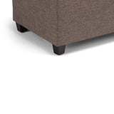 SIMPLIHOME 34 inch Wide Rectangle Lift Top Storage Ottoman