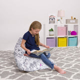 Posh Creations Stuffed nimal Storage Bean Bag Chair Kids Teens