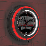 Four Aces Neon Clock - 14 inch