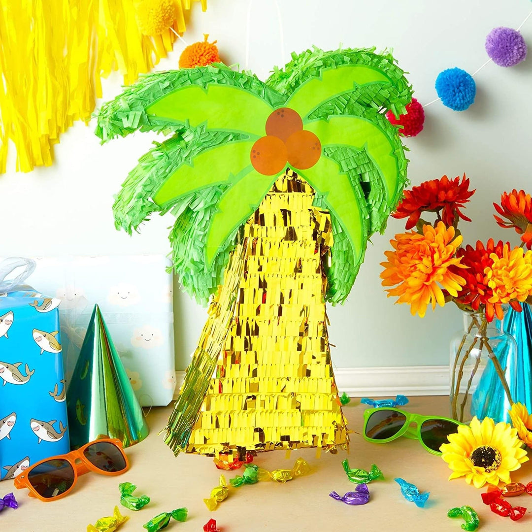 Tropical Palm Tree Pinata For Summer Birthday Party (16.5 X 13 In)