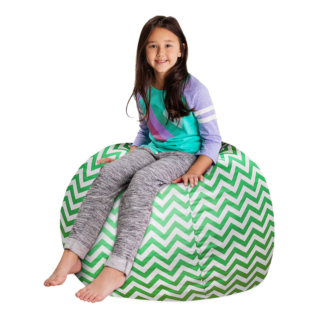 Posh Creations Stuffable Kids Stuffed Animal Storage Bean Bag Chair