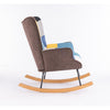 Modern Accent Rocking Chair Upholstered Kids Glider Solid Contemporary