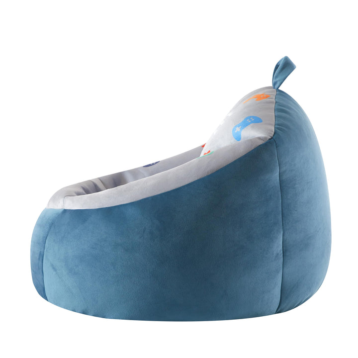 Heritage Kids Micromink Squishy Bean Bag Chair for Kids Ages 3+
