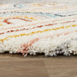 Mod-Tod Hailey Kids Rainbow Print Shag Berber Area Rug